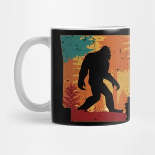 Bigfoot Retro Vintage Sasquatch Arkansas Mug